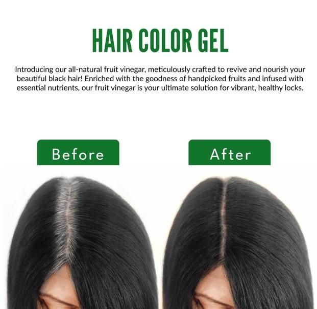 Fruit Vinegar Gel Based Black Hair Color