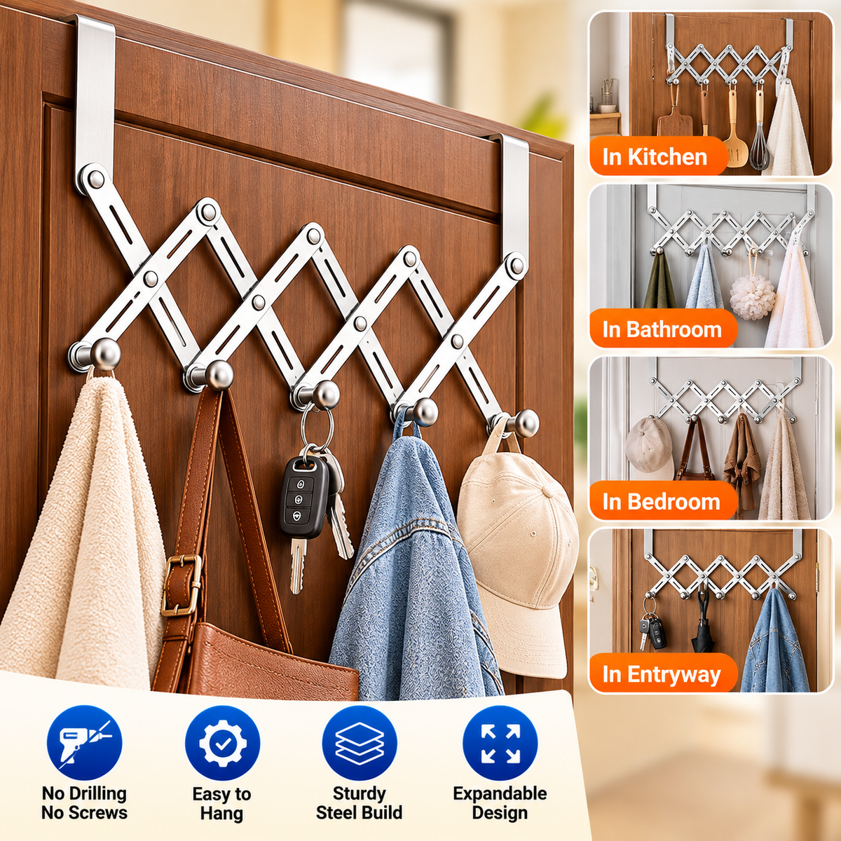 FlexiHook Door Hanger ✨BUY 1 GET 1 FREE🔥